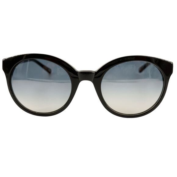 Jimmy Crystal JCS125 Womens Plastic Sunglass Black 50-21 Gray Grad Swarovski
